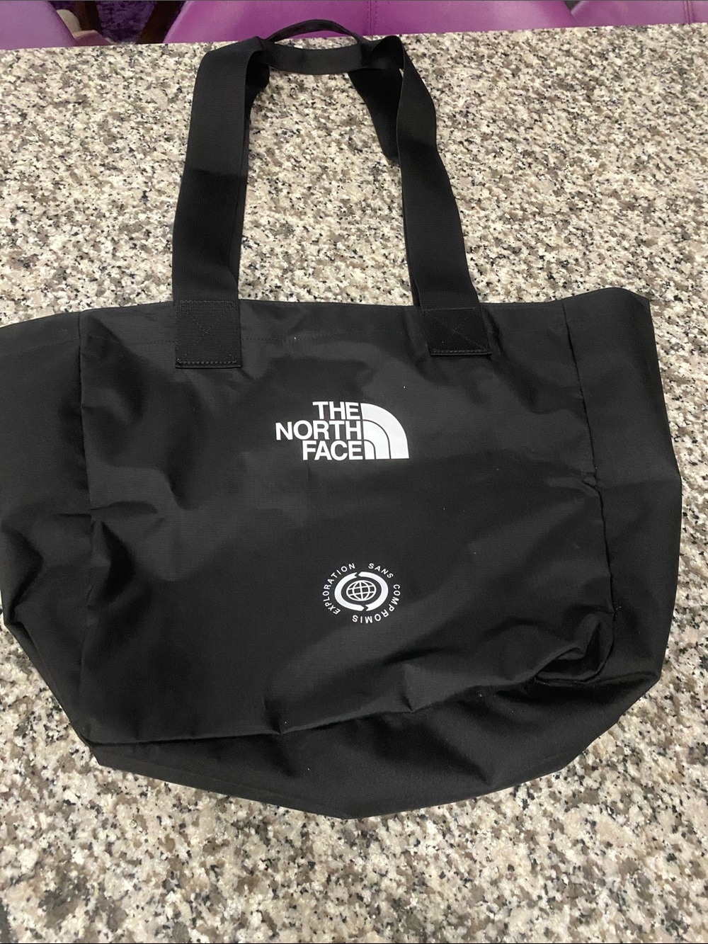 The North Face Black Nylon Logo Tote Bag